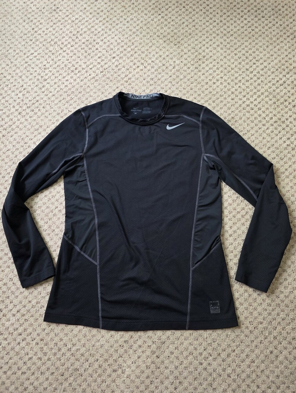 Nike Pro Men's Long-Sleeve Black Performance Shirt